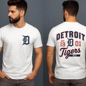 Detroit Tigers Fanatics White 3XLT Graphic T-Shirt